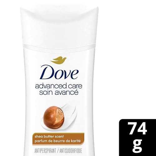 Dove Advanced Care Antiperspirant Deodorant for Women Shea Butter Scent with Pro-Ceramide Technology for Soft, Resilient Skin, 74g thumbnail 2