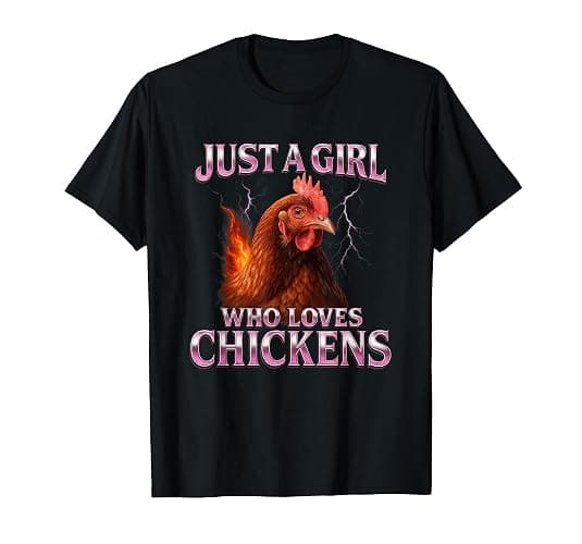 Just A Girl Who Loves Chickens for Women & Kids Bootleg T-Shirt - Image 1