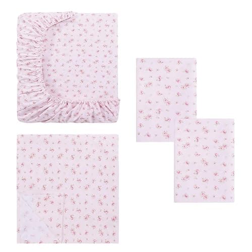 Modern Threads Silky Soft Microfiber and Wrinkle Free Sheets - Luxurious Microfiber Bed Sheets Includes Flat Sheet, Fitted Sheet with Deep Pockets, & Pillowcases Blush, Full thumbnail 8
