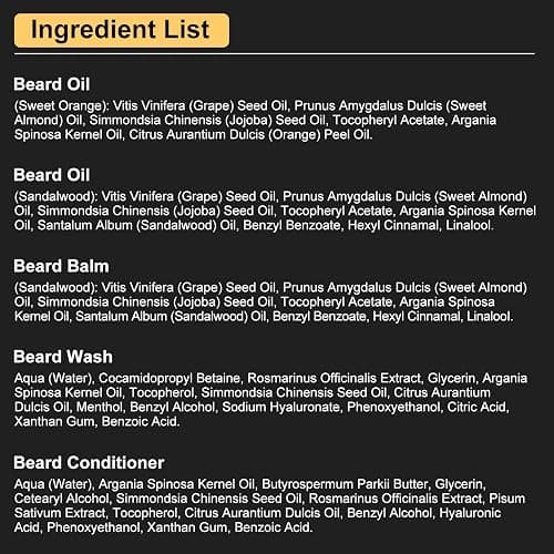 XIKEZAN Beard Kit Gifts for Men Grooming/Care-Soften,Soothe Beard GoodScent | Mens Gift Set Birthday Valentines Fathers Easter Basket Gifts for Men Him Dad Husband Boyfriend Christmas Stocking Stuffers thumbnail 8
