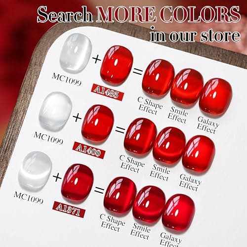 Double Rhythm 0.5 OZ Cat Eye Gel Polish with Magnet 15ML Holographic Glitter Shimmer Translucent Jelly Color Magnetic Nail Polish Salon DIY at Home (Clear Silver-B-MC1099) thumbnail 6