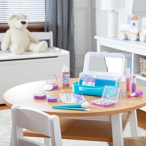 Melissa & Doug Love Your Look Pretend Makeup Kit Play Set – 16 Pieces for Mess-Free Pretend Play (Does NOT Contain Real Cosmetics) thumbnail 9