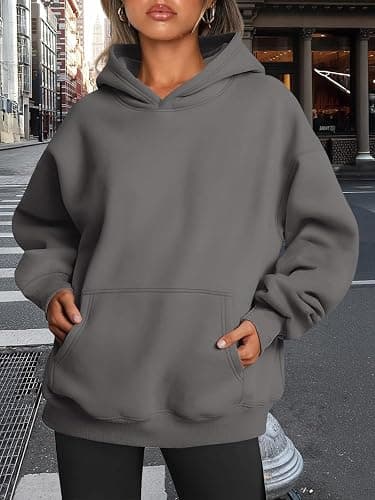 Trendy Queen Womens Oversized Hoodies Fleece Sweatshirts Fall Fashion 2025 Pullover Sweaters Winter Clothes thumbnail 6