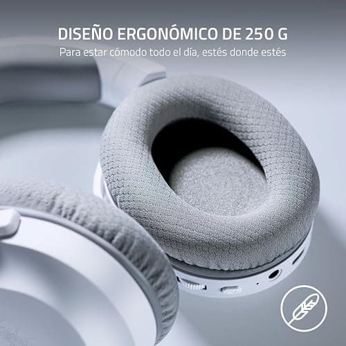 Razer Barracuda X Wireless Gaming & Mobile Headset (PC, PlayStation, Switch 2, Android, iOS): 2.4GHz Wireless + Bluetooth - Lightweight - 40mm Drivers - Detachable Mic - 50 Hr Battery - Mercury White thumbnail 3