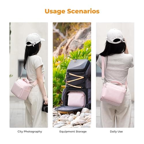 K&F Concept Camera Sling Bag Small Crossbody Camera Case DSLR/SLR/Cute Compact Shoulder Photography Bags for Photographers thumbnail 8