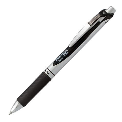 Pentel EnerGel RTX Gel Ink Pens, 0.7 Millimeter Metal Tip, Black/Red/Blue Ink, 3 Packs (BL77BP3M), Assorted thumbnail 4