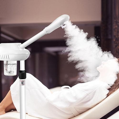 Professional Facial Steamer, Face Steamer on Wheels, SPA Ozone Steamer, Standing Face Steamer for Spa, Salon and at Home Use thumbnail 4