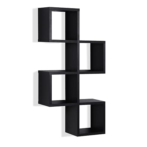 Danya B. Cubby Chessboard Wall Shelf - Horizontal or Vertical (Black) - Image 1