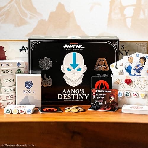 Avatar: The Last Airbender: Aang's Destiny, Cooperative Deck Building Strategy Board Game, Play as Aang, Katara, Appa & More, Fun for Family Game Night, Ages 10+, 2-4 Players, 60 Minutes thumbnail 2
