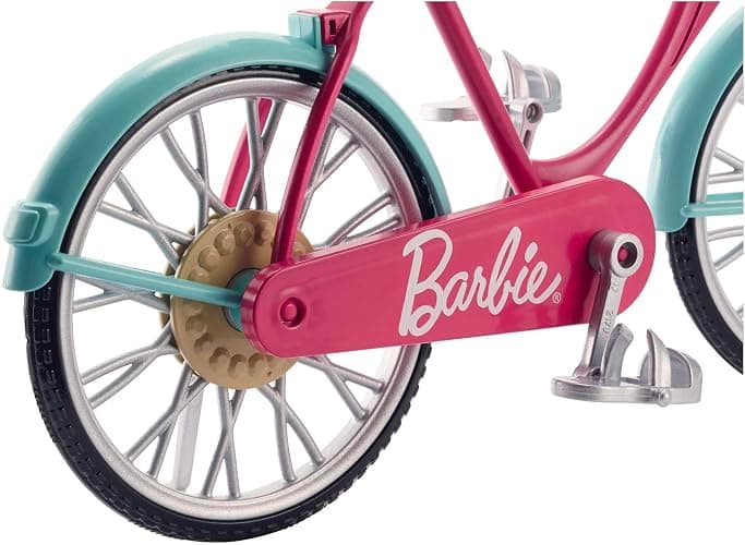Barbie Bicycle with Basket of Flowers - Single thumbnail 3