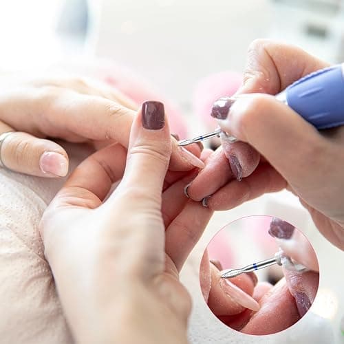 12 Pièces Broderie Ponceuse Ongles, Professionnelle embout ponceuse ongles ceramique pour Enlever le gel et les Cuticules thumbnail 4