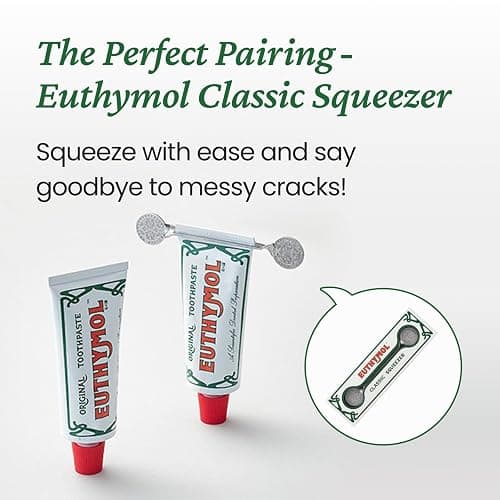 EUTHYMOL Original Pink Toothpaste (3.7fl oz/Pack of 1) - Fluoride-Free Toothpaste for Sensitive Teeth & Gum. Bad Breath, Cavity Prevention, 12-Hour Long Lasting Freshness with Wintergreen thumbnail 3