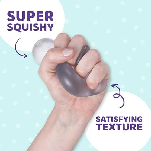 Squishy Stress Balls 3-Pack, Ultra-Soft Memory Gel Fidget Toys for Adults & Teens, High Density Sensory Balls for Anxiety & Stress Relief, Blue thumbnail 2