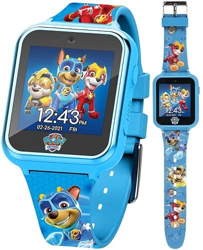 Accutime Paw Patrol Smart Watch with Camera for Kids and Toddlers - Interactive Smartwatch for Boys & Girls Featuring Games, Voice Recorder, Calculator, Pedometer, Alarm, Stopwatch, with USB Cable - Image 1