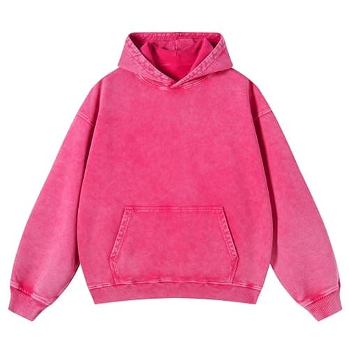 KEEPSHOWING Mens Oversized Hoodies Vintage Hoodie Couples Pullover Acid Wash Hoodies for Men Streetwear Sweatshirts - Image 1