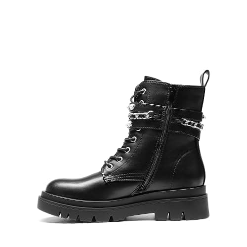 DREAM PAIRS Women's Combat Boots Lace Up Ankle Booties Shoes | Fashion Platform Lug Sole Goth Ankle Booties,Chunky Sole,punk vibe,Suitable for Casual Outings Daily Work thumbnail 6