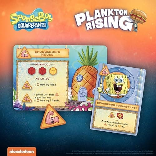 USAOPOLY Spongebob: Plankton Rising Cooperative Dice and Card Game | Featuring Artwork & Characters from Nickelodeon's Spongebob Squarepants Cartoon | Officially Licensed Spongebob Game thumbnail 3