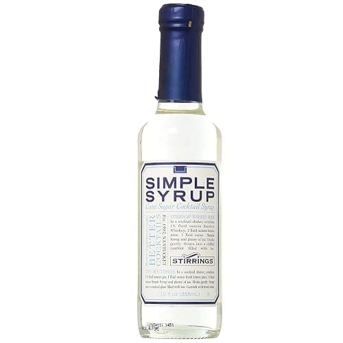 Stirrings Pure Cane Simple Syrup Cocktail Mixer, 12 ounce bottle | Pack of (1) | - Image 1