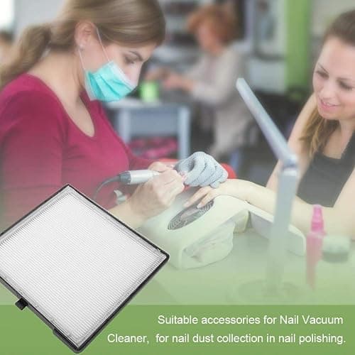 Nail Vacuum Cleaner Filter Nail Art Suction Dust Collector Filter Screen, Nail Dust Collector Aspirator Filter Manicure Machine Accessories for Salon Beauty thumbnail 4
