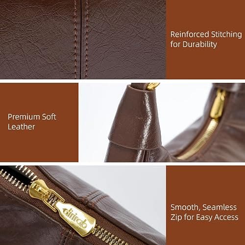 Shoulder Bags for Women Small Hobo Bags Crescent Shaped Cute Retro Tote Handbag Mini Clutch Purse with Zipper Closure thumbnail 8