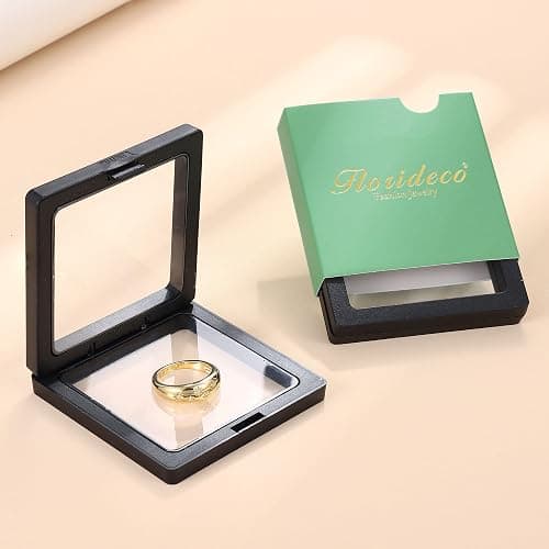 Florideco 14K Chunky Dome Rings for Women Cubic Zirconia Gold Plated Statement Rings Non Tarnish Chunky Rings 14K Gold Filled Stackable Ring thumbnail 5