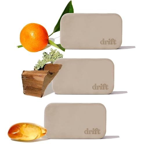 Drift Car Air Freshener - The Original Stone Air Freshener - Car Odor Eliminator - Long Lasting Scent - Metal Clip - Essential Oils - Clean Ingredients - Variety 3 Pack Refill - NO CLIP INCLUDED - Image 1