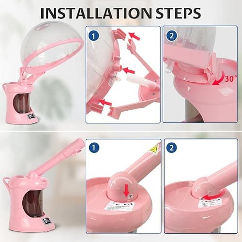 LKT COBTAC 2 in 1 Hair Steamer, Hair Facial Steamer | 300ml water tank,with timing function,suitable for all hair types,for personal home use thumbnail 5