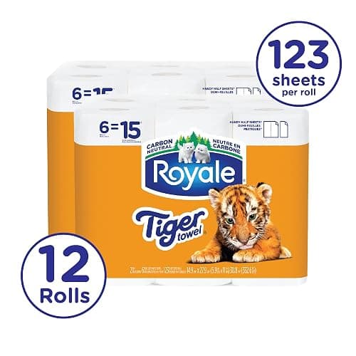 Royale Tiger Strong Paper Towel, 12 Equal 30 Rolls, 123 Sheets per Roll thumbnail 5
