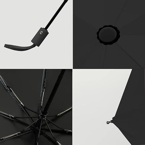 BAODINI Small UV Protection Travel Umbrella Compact for Rain and Sun UPF 50+ 41 inch Portable Umbrella for Women and Men thumbnail 4