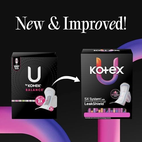 Kotex Ultra Thin Pads with Wings, Heavy Absorbency, 46 Count (Packaging May Vary) thumbnail 2