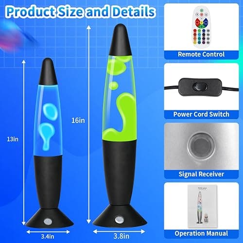 Besight Lampe à Mouvement Liquide avec 17 Changements de Couleur pour Adultes, Lampe d'ambiance pour Bureau Chambre Maison, Cadeau pour Anniversaire Saint Valentin thumbnail 3