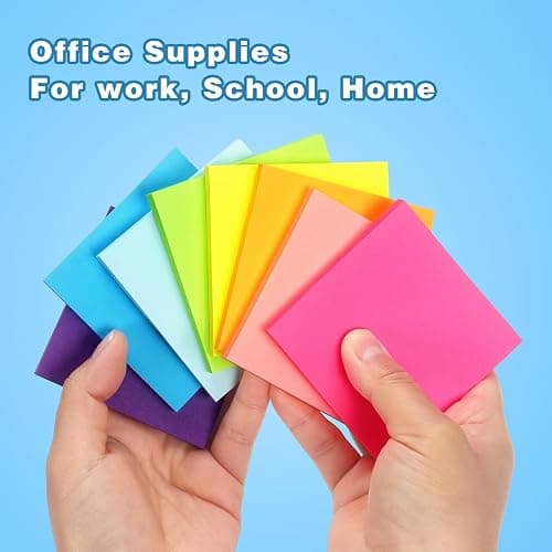 Early Buy Sticky Notes 3 in x 3 in, 8 Bright Color 8 Pads, 60 Sheets/Pad thumbnail 7