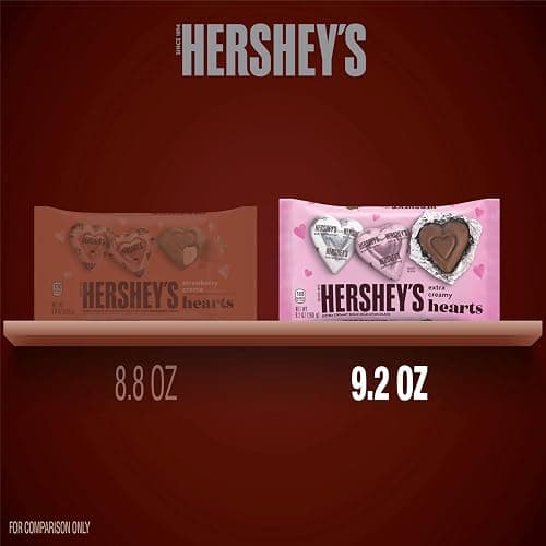 HERSHEY'S Milk Chocolate Hearts, Valentine's Day Candy Bag, 9.2 oz thumbnail 7