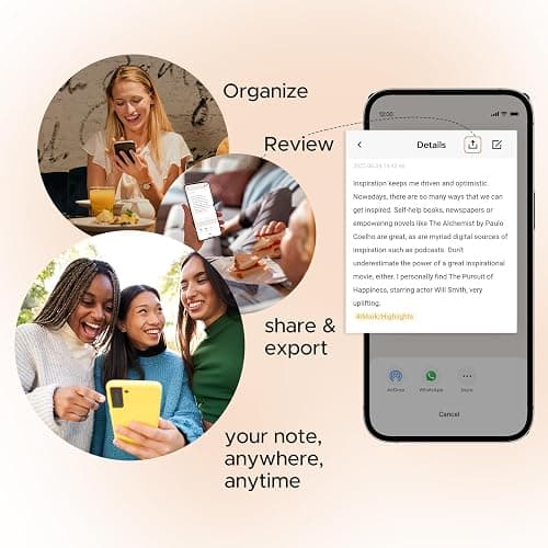 VYU iMark Digital Highlighter, Book Markers for Reading and Annotations, Real-Time Sync to Digitize, Store, and Share Quote Cards, Best Gift for Book Lovers, Students thumbnail 6