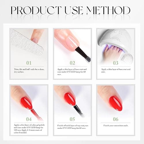 Double Rhythm 15ML Gel Nail Polish Pure Sheer Same Color Same Bottle Soak Off Gel Polish Art Manicure Salon DIY at Home for Women (White-A1093) thumbnail 10