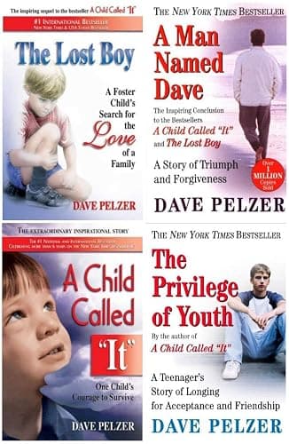 Dave Pelzer Set 4 Books. A Man Named Dave, A Child Called It, The Lost Boy, The Privilege of Youth - Image 1