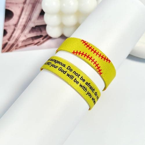 Flvkev Baseball Softball Football Soccer Volleyball Gifts Bible Verse Christian Scripture Bracelets Catholic Inspirational Religious Faith Gift thumbnail 6