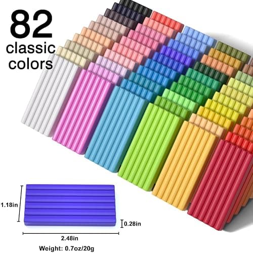 Shuttle Art 82 Colors Polymer Clay Kit, Oven Bake Clay for Kids, 19 Sculpting Tools, 16 Accessories, Non-Toxic, Non-Sticky DIY Crafts for Kids Adults thumbnail 3