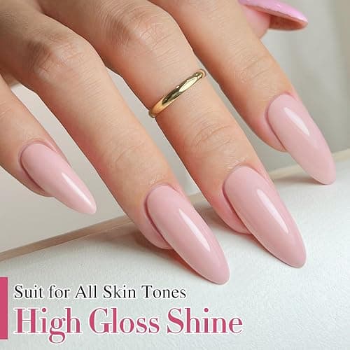 Double Rhythm 15ML Gel Nail Polish Pure Sheer Same Color Same Bottle Soak Off Gel Polish Art Manicure Salon DIY at Home for Women (Baby Pink-A1334) thumbnail 7