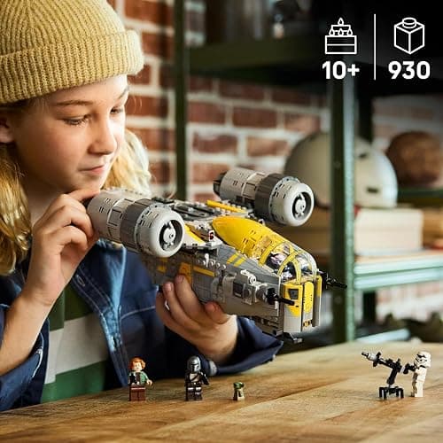 LEGO Star Wars The Razor Crest 75447 | Toys for 10+ Year Old Boys, The Mandalorian & Grogu Model Kit, 4 Minifigures, Grogu Figure, Birthday Gift, 930 Pieces thumbnail 2