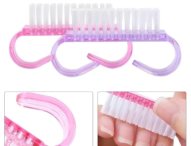 12-Pack Handle Grip Nail Brush(assorted color), Fingernail Scrub Cleaning Brushes for Toes and Nails Cleaner, Pedicure Brushes for Men and Women thumbnail 8