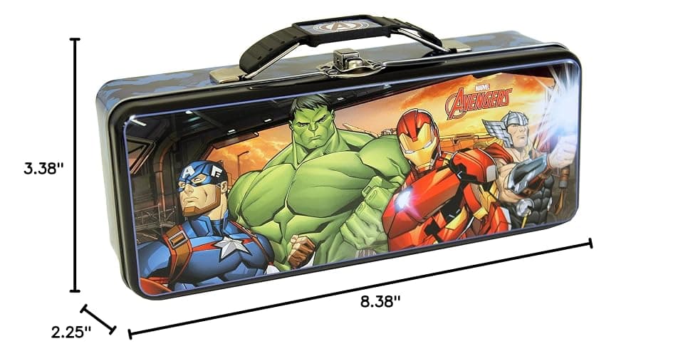 The Tin Box Company Avengers Pencil Box with Handle Clasp & Hinge, Model:739407-12 thumbnail 6