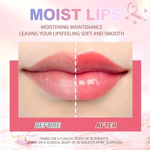 LANGMANNI Lip Oil,No-Sticky Gloss Lip Balm Lip Care,Fruit Flavoured Lip Oil For Dry Lip's Moisturizing Hydrating And Nourishing (Strawberry+Coco) thumbnail 7