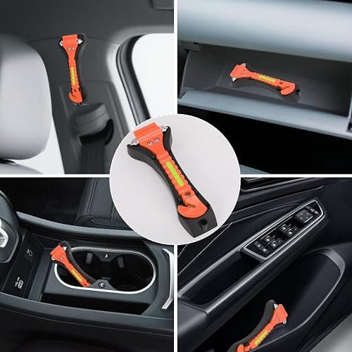 Yiader Car Window Breaker Tool, 2-in-1 Emergency Escape Tool with Window Breaker and Seat Belt Cutter, Safety Emergency Car Escape Tool for Car thumbnail 6