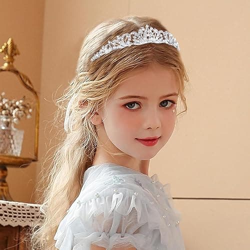 TOBATOBA Silver Tiara Crowns for Women Girls Wedding Tiara Princess Tiara for Wedding Prom Quinceanera Birthday Crown Halloween Hair Accessories thumbnail 6