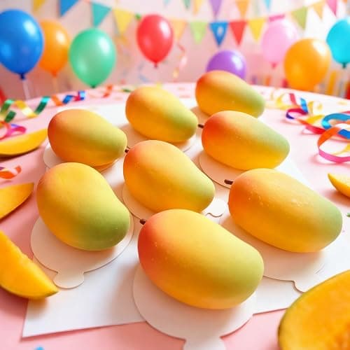 Palksky Mango Silicone Molds, 1Pack 4 Cavity 3D Fruit Pastry Molds for Chocolate, Candy, Ice Cream, Pudding, Jelly, Bakeware, Mousse Cakes Baking Supplies thumbnail 5