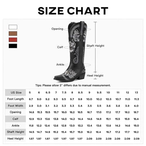 Dixhills Women's Wide Calf Knee High Sparkly Rhinestone Western Country Boots - Glitter, Classic Embroidery, Pointed Toe, Pull On Zipper Retro Boots thumbnail 6