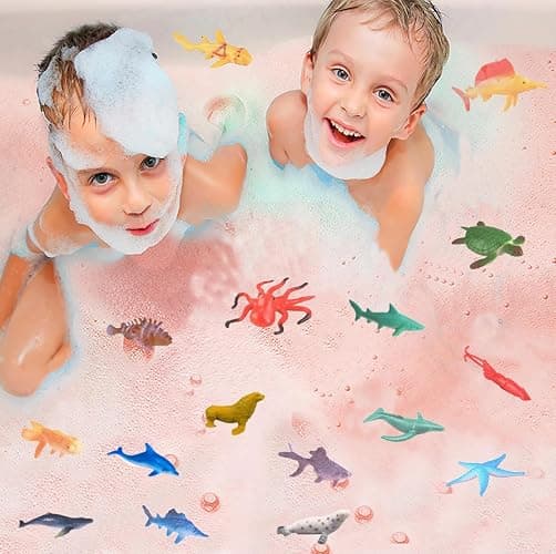 Kids Bath Bombs with Surprise Inside,4 Pack Marine Shark Bath Bomb for with Ocean Sea Animals for Girls Boys Toddlers, Safe Natural & Organic thumbnail 2