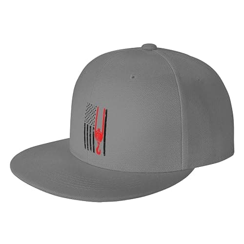Patriotic Day Crane Operator USA Flag Snapback Hats for Men Women Baseball Cap Adjustable Flat Bill Hat - Image 1