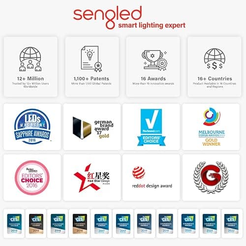 Sengled Smart Light Bulbs, Color Changing Alexa/Bluetooth Mesh, Dimmable LED Bulb A19 E26 Multicolor, High CRI, High Brightness, 8.7W 800LM, 1Pack thumbnail 9